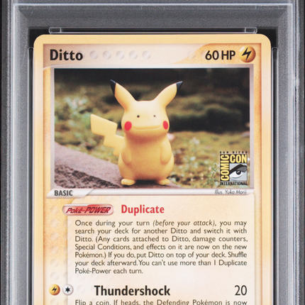 2005 Pokemon EX Delta Species Ditto [Pikachu] Delta Species-Comic Con PSA 6 #63