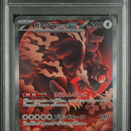 Pokemon Japanese Terastal Fest EX Bloodmoon Ursaluna EX SAR Japanese PSA 10 #225
