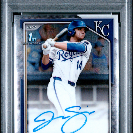 2024 Bowman Draft Chrome Prospect Autographs Jac Caglianone #CPAJC PSA 7