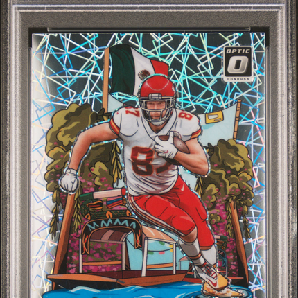 2023 Panini Donruss Optic International Downtown Travis Kelce #7 PSA 10