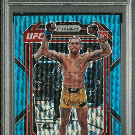 2023 Panini Prizm UFC Alex Pereira #111 Blue Wave PSA 10