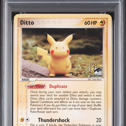 2005 Pokemon EX Delta Species Ditto [Pikachu] Delta Species-Comic Con PSA 5 #63