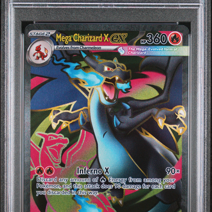 2025 Pokemon PFL EN-Phantasmal Flames Mega Charizard X EX Ultra Rare PSA 10 #109