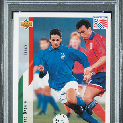 1994 Upper Deck World Cup Soccer Roberto Baggio #153 English Spanish PSA 10