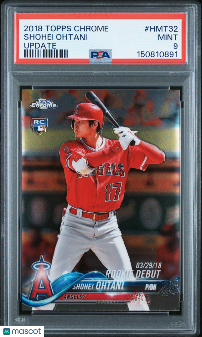 2018 Topps Chrome Update Shohei Ohtani #HMT32 PSA 9