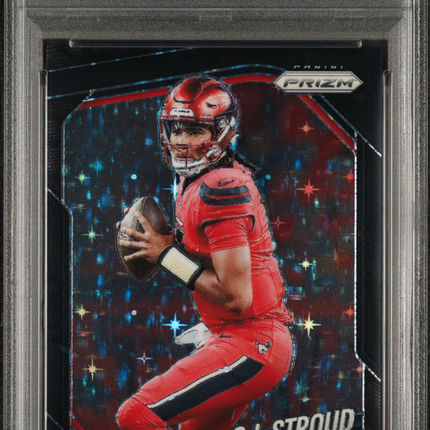 2025 Panini Prizm CJ Stroud #143 Black Stars 1/1 PSA 9