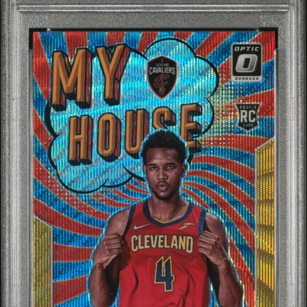 2021 Panini Donruss Optic My House Evan Mobley #18 Gold Wave PSA 10