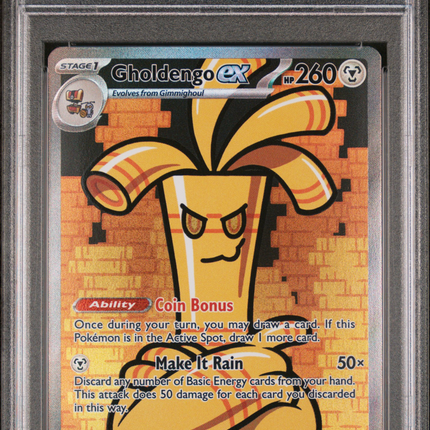 2023 Pokemon Paradox Rift Gholdengo EX Special Illustration Rare PSA 10 #252