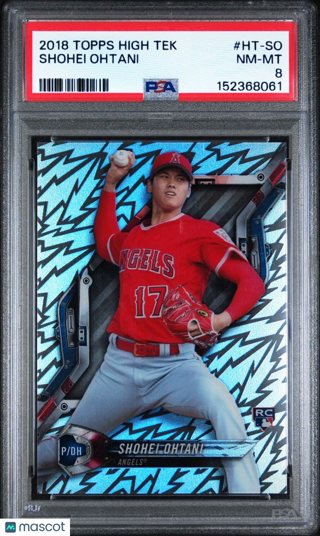2018 Topps High Tek Shohei Ohtani #HT-SO PSA 8 Pattern 2 Jagged Shapes Pixels