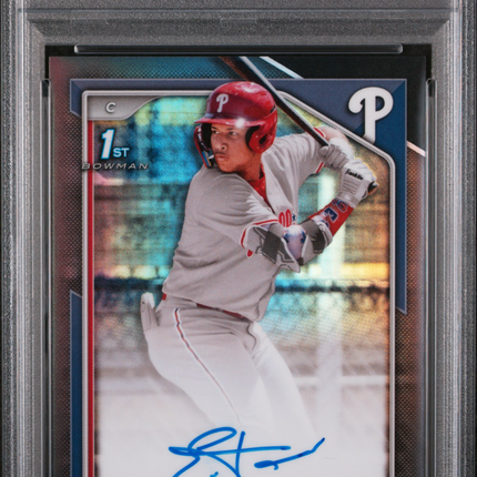 2024 Bowman Chrome Eduardo Tait #CPAET Black Refractor 06/10 PSA 10 Auto