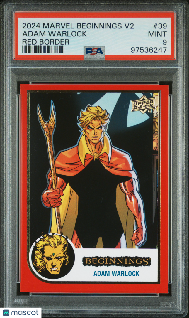 2024 Upper Deck Marvel Beginnings Vol.2 Series 2 Adam Warlock #39 PSA 9 Red