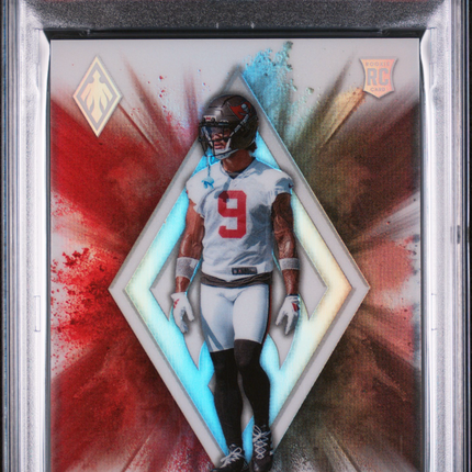 2025 Panini Phoenix Color Blast Emeka Egbuka #3 PSA 9