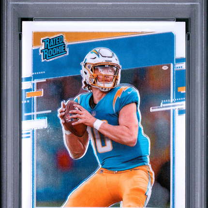 2020 Panini Donruss Optic Justin Herbert #153 PSA 10