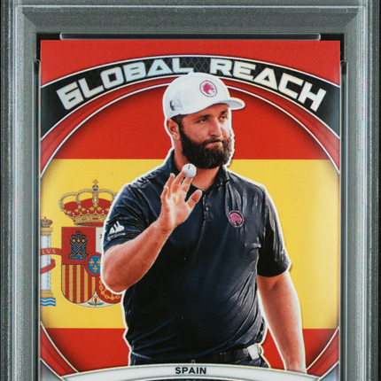 2024 Panini Prizm LIV Golf Global Reach Jon Rahm #1 Red PSA 9