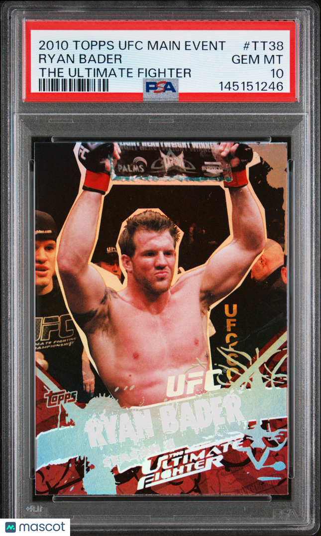 2010 Topps UFC Main Event The Ultimate Fighter Ryan Bader #TT38 PSA 10