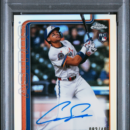2025 Topps Chrome RC Cam Smith #RACAM Refractor 083/499 PSA 9 Auto