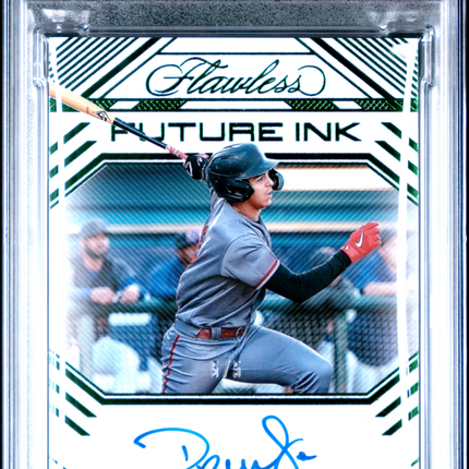2024 Panini Flawless Future Ink Druw Jones #FIDJ Emerald PSA 10 auto /5
