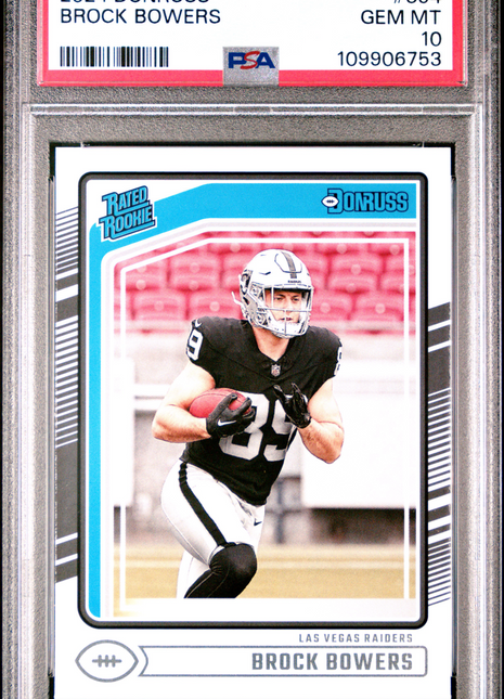 2024 Panini Donruss Brock Bowers #394 PSA 10