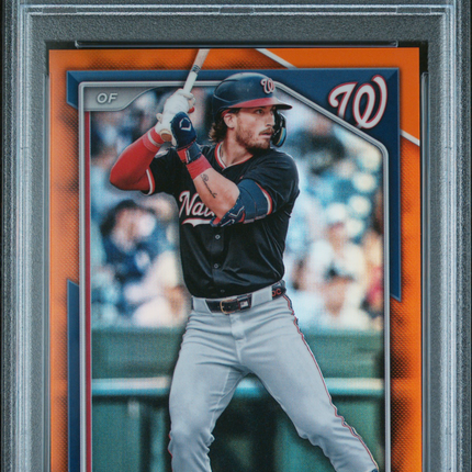 2024 Bowman Draft Dylan Crews #BDC125 Chrome Orange Refractor PSA 9 /25