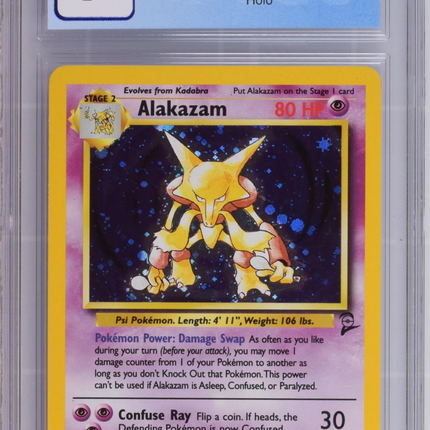 2000 Pokemon Base Set 2 Alakazam CGC 7 #1/130