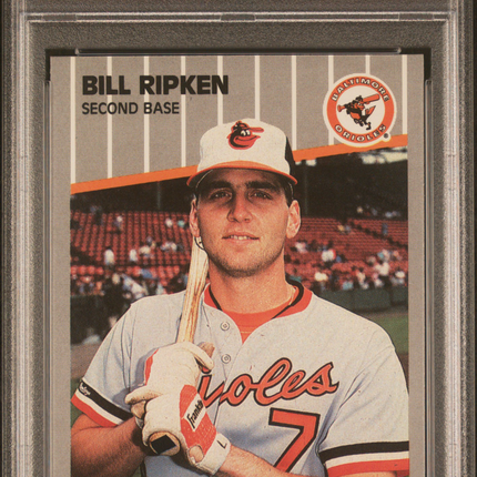 1989 Fleer Bill Ripken #616 Black Box Over Error PSA 9