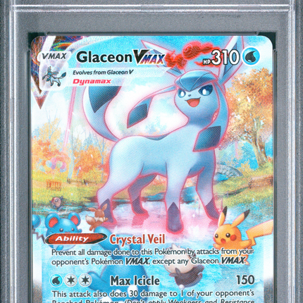 2021 Pokemon Sword & Shield Evolving Skies Glaceon VMAX Fa Secret PSA 10 #209