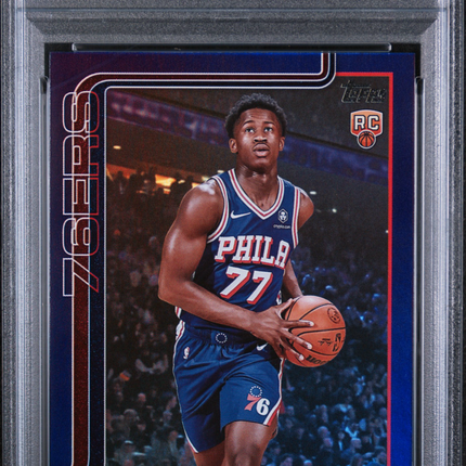 2025 Topps VJ Edgecombe #203 Purple Rainbow 011/250 PSA 9