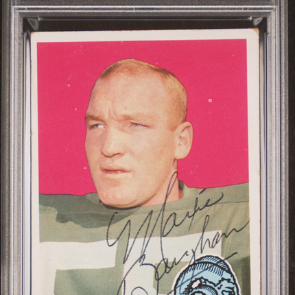1969 Topps Maxie Baughan #169 PSA 3 Auto 10