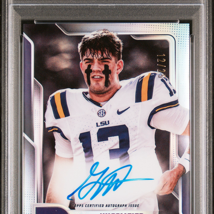 2025 Bowman Chrome SP Image Variations Garrett Nussmeier #GN PSA 9 Auto /25