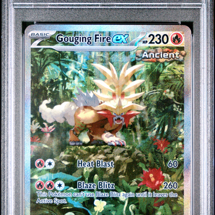 2024 Pokemon Temporal Forces Gouging Fire EX Special IR PSA 10 #204
