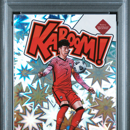 2021 Panini Donruss Road To Qatar Kaboom! Heung-Min Son #12 PSA 9