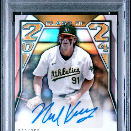 2024 Bowman Draft Class Of 2024 Autographs Nick Kurtz #C24NK 200/250 PSA 9 Auto