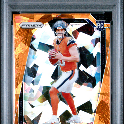 2024 Panini Prizm Bo Nix #309 Orange Ice PSA 10