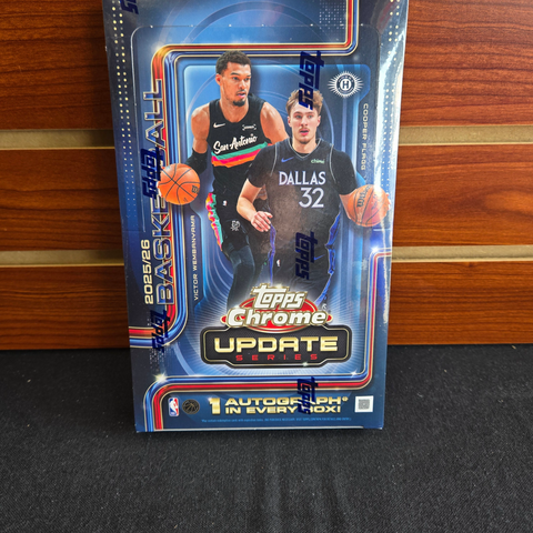 NBA 2025-26 Topps Chrome Basketball Update Hobby Box