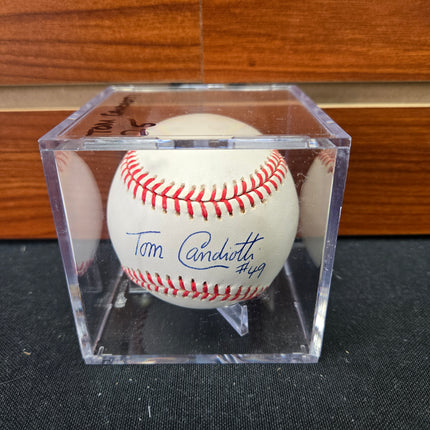 MEM Tom Candiotti Signed Baseball