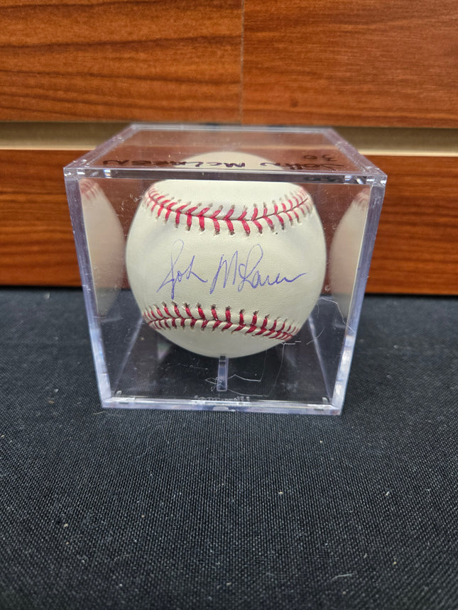 MEM John McLaren Signed Baseball