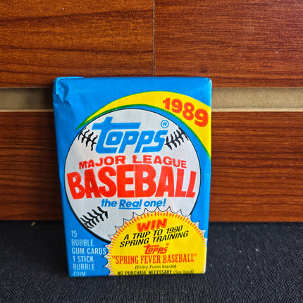 MLB 1989 Topps Baseball Wax Pack