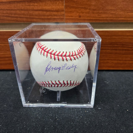 MEM Johnny Pesky Signed Baseball