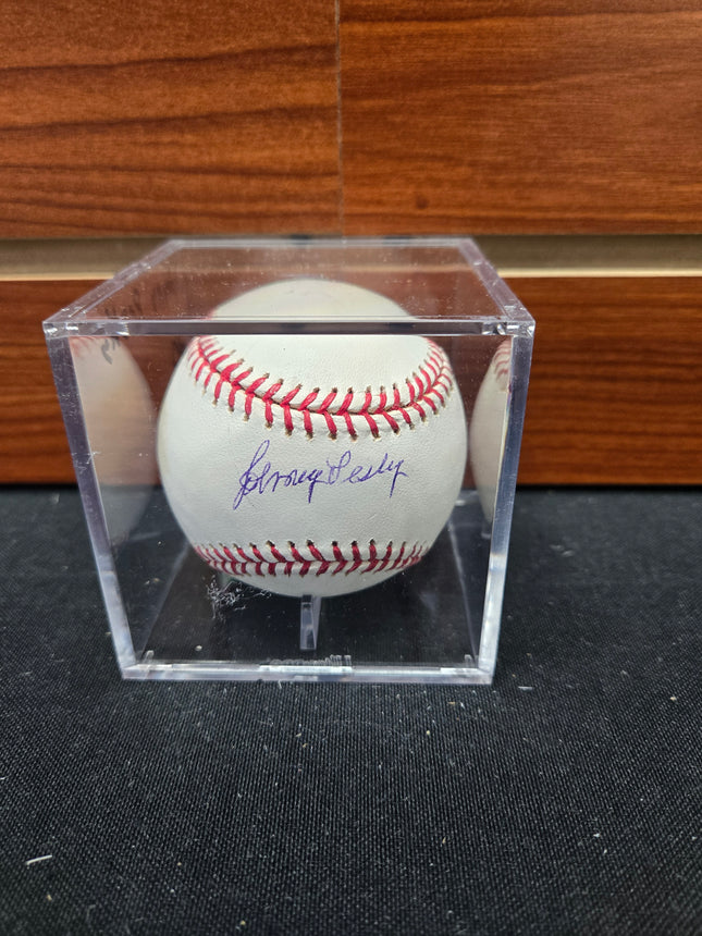 MEM Johnny Pesky Signed Baseball