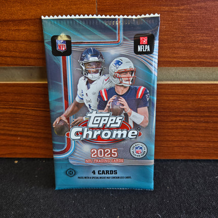 NFL 2025 Topps Chrome Football Hobby PACK