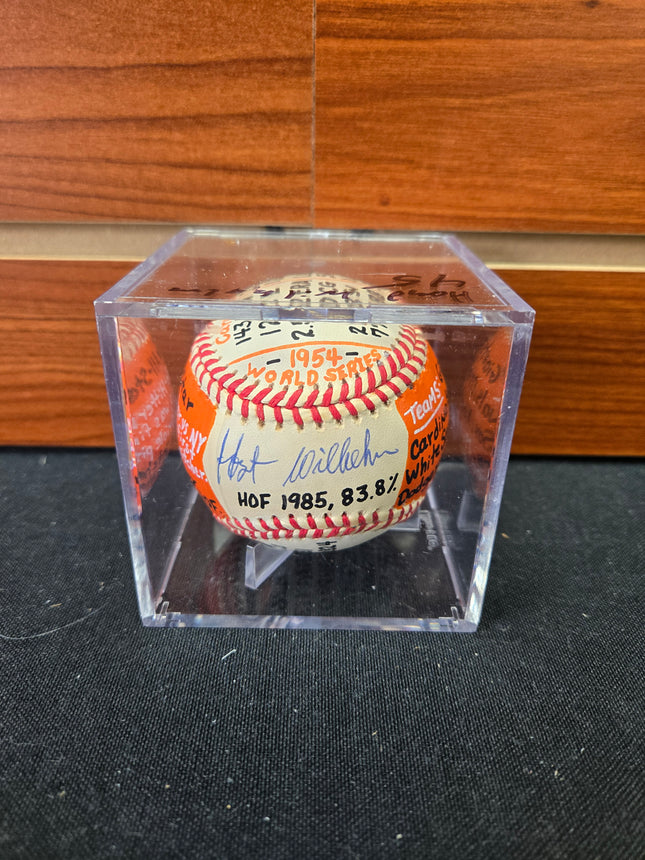 MEM Hoyt Wilhelm Signed Baseball