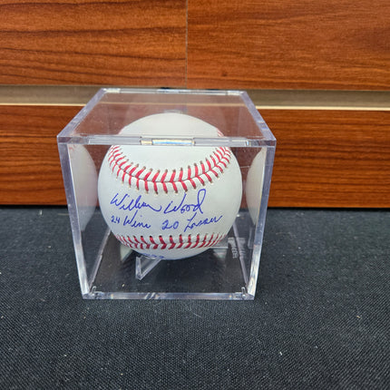 MEM Wilbur Wood Signed Baseball