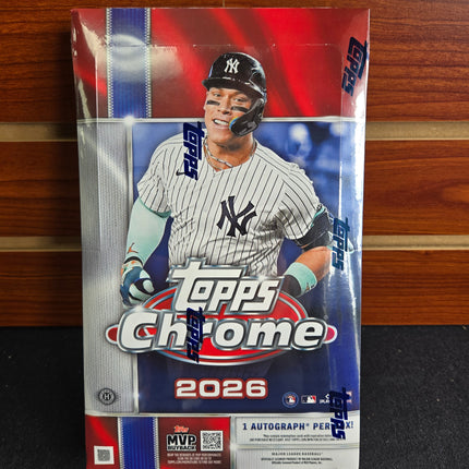 MLB 2026 Topps Chrome Baseball Hobby Box