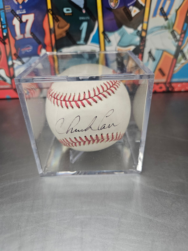MEM Chuck Carr Signed Baseball