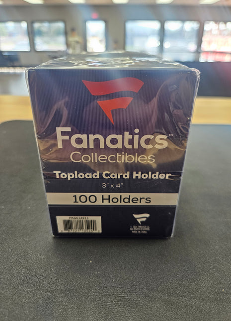 Fanatics Collectibles 3x4 Toploader 100 ct