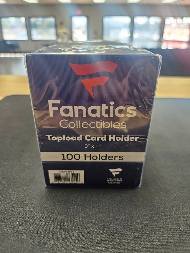 Fanatics Collectibles 3x4 Toploader 100 ct