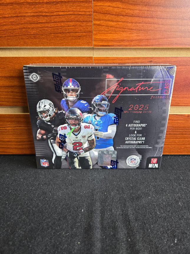 NFL 2025 Topps Signature Class Football Jumbo Box