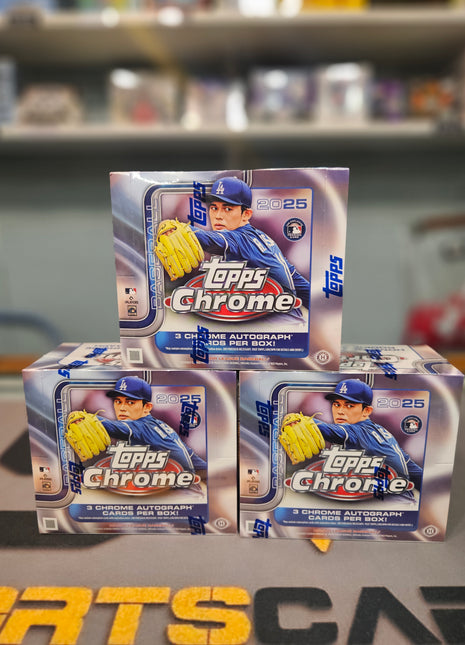 MLB 2025 Topps Chrome Baseball Jumbo Box