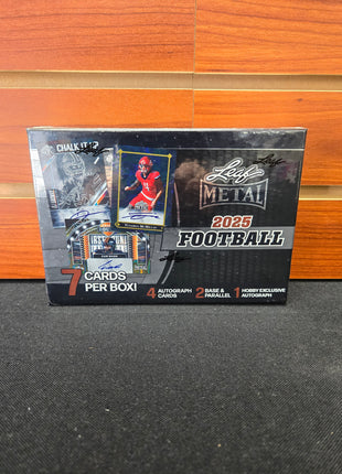 NFL 2025 Leaf Metal Football Hobby Box