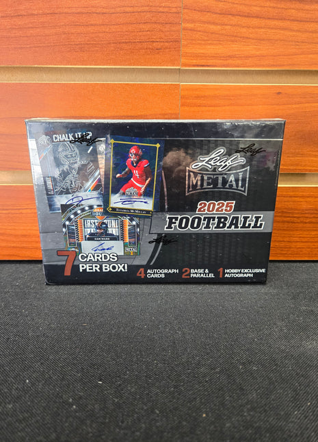 NFL 2025 Leaf Metal Football Hobby Box